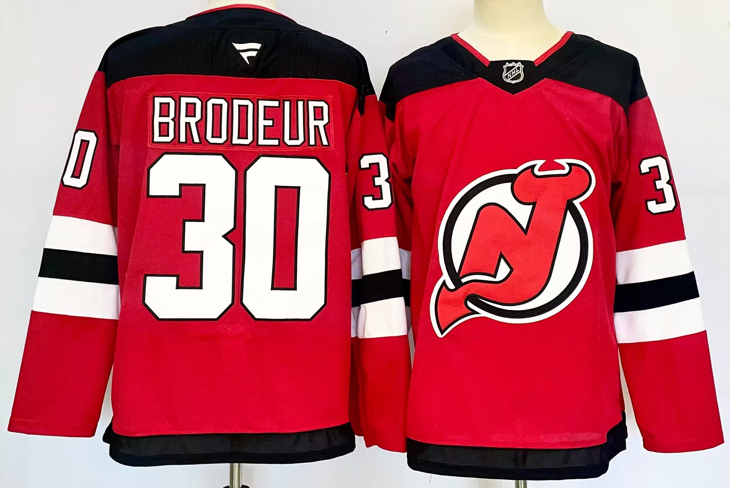 Men New Jersey Devils #30 Brodeur Red 2025 Home Premier Player NHL Jersey